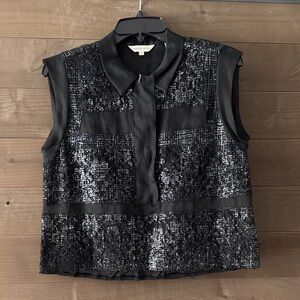 Rebecca Taylor Elegant Black Top